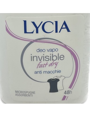 lycia deodorante vapo no-gas 75ml - invisible dry - non macchia: tuttocasashop.live: igiene e cura della persona