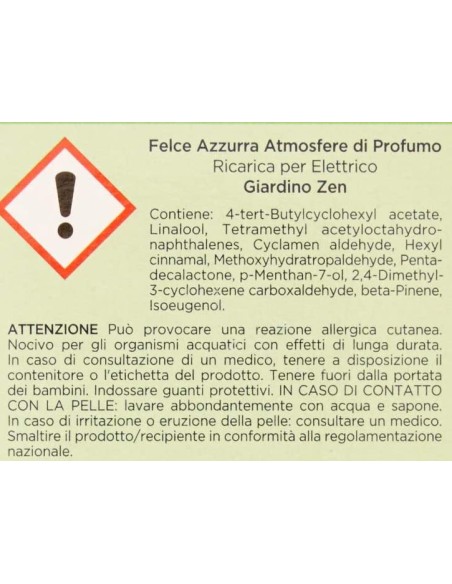 felce azzurra aria di casa ricarica per diffusore elettrico - giardino zen: tuttocasashop.live: pulizia e cura della casa