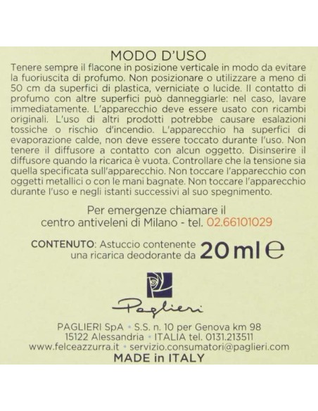felce azzurra aria di casa ricarica per diffusore elettrico - giardino zen: tuttocasashop.live: pulizia e cura della casa