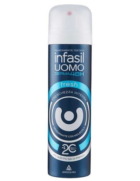 infasil deodorante spray - 150ml - men fresh: tuttocasashop.live: igiene e cura della persona