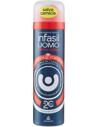 infasil deodorante spray - 150ml - men salvamacchie: tuttocasashop.live: igiene e cura della persona