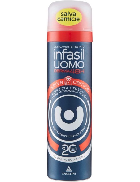 infasil deodorante spray - 150ml - men salvamacchie: tuttocasashop.live: igiene e cura della persona
