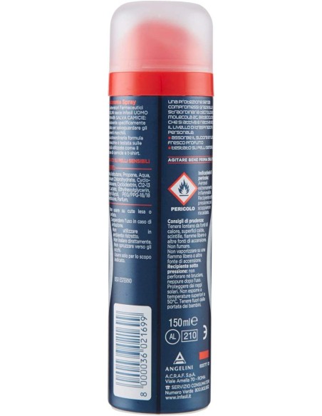 infasil deodorante spray - 150ml - men salvamacchie: tuttocasashop.live: igiene e cura della persona