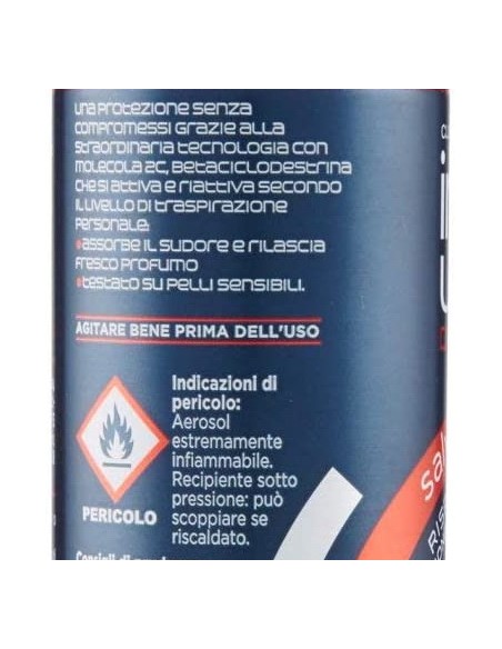 infasil deodorante spray - 150ml - men salvamacchie: tuttocasashop.live: igiene e cura della persona