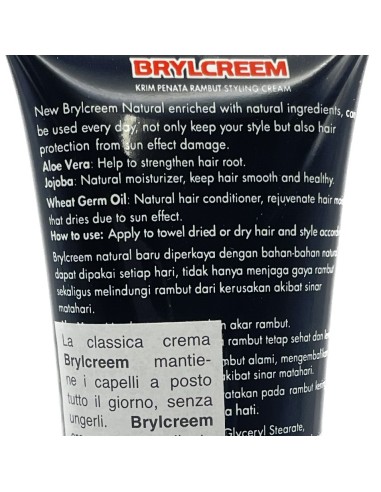 brylcreem crema natural fissante - tubo da 90ml: tuttocasashop.live: igiene e cura della persona