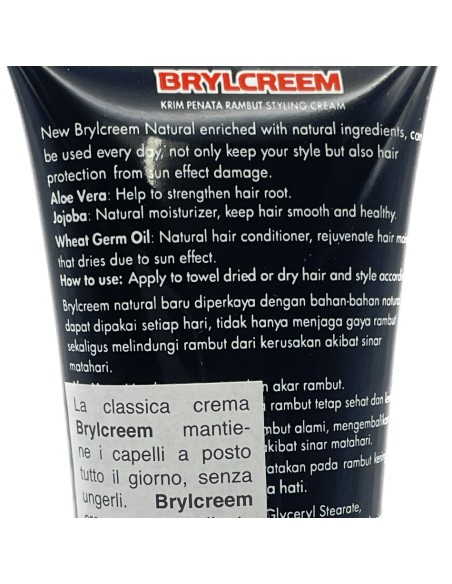 brylcreem crema natural fissante - tubo da 90ml: tuttocasashop.live: igiene e cura della persona