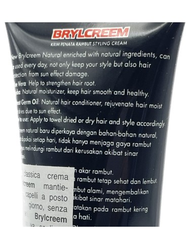 brylcreem crema natural fissante - tubo da 90ml: tuttocasashop.live: igiene e cura della persona