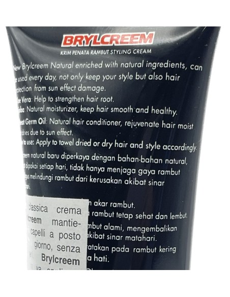 brylcreem crema natural fissante - tubo da 90ml: tuttocasashop.live: igiene e cura della persona