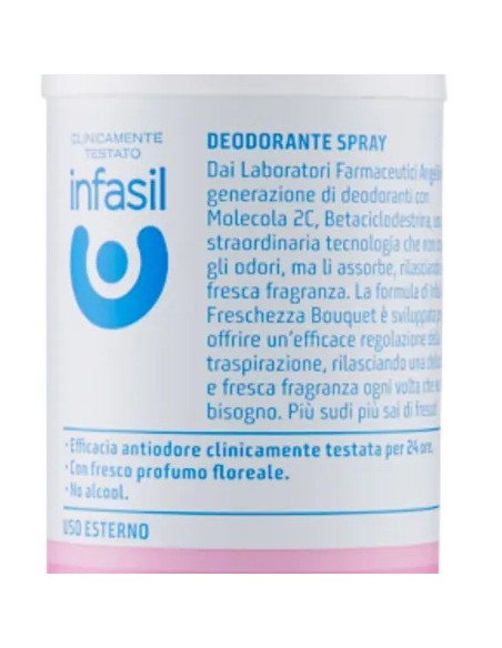 infasil deodorante spray - 150ml - freschezza bouquet: tuttocasashop.live: igiene e cura della persona