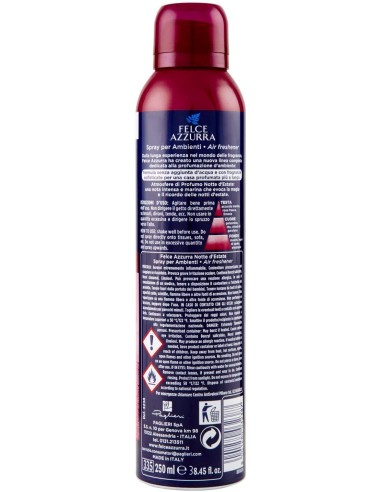 felce azzurra aria di casa deodorante - spray 250ml - notte d'estate: tuttocasashop.live: pulizia e cura della casa