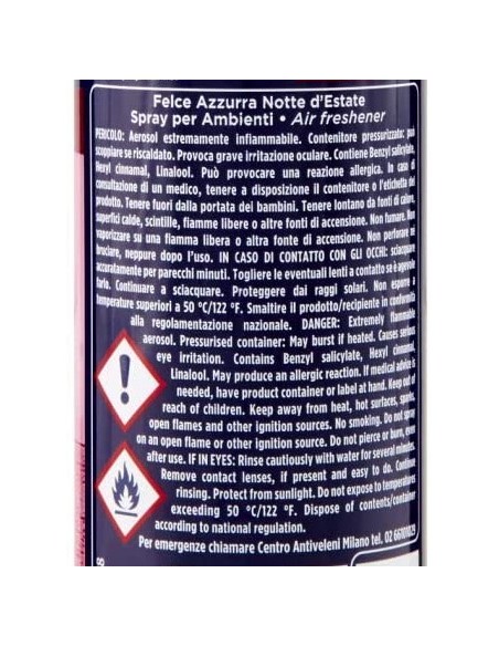 felce azzurra aria di casa deodorante - spray 250ml - notte d'estate: tuttocasashop.live: pulizia e cura della casa