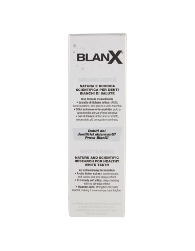 blanx dentifricio - 75ml - licheni artici 100% naturali - sbiancante: tuttocasashop.live: igiene e cura della persona