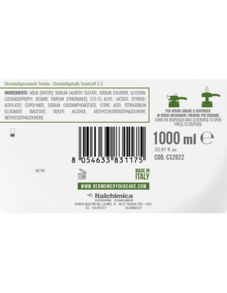 dermomed sapone liquido 1 litro - con erogatore - muschio bianco: tuttocasashop.live: igiene e cura della persona