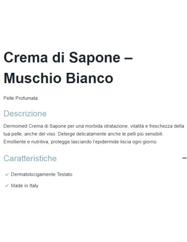 dermomed sapone liquido 1 litro - con erogatore - muschio bianco: tuttocasashop.live: igiene e cura della persona