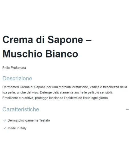 dermomed sapone liquido 1 litro - con erogatore - muschio bianco: tuttocasashop.live: igiene e cura della persona