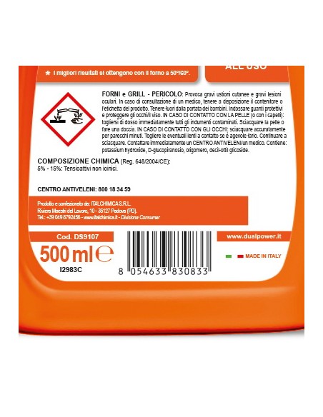dual power forni&grill detergente spray - 500ml: tuttocasashop.live: pulizia e cura della casa