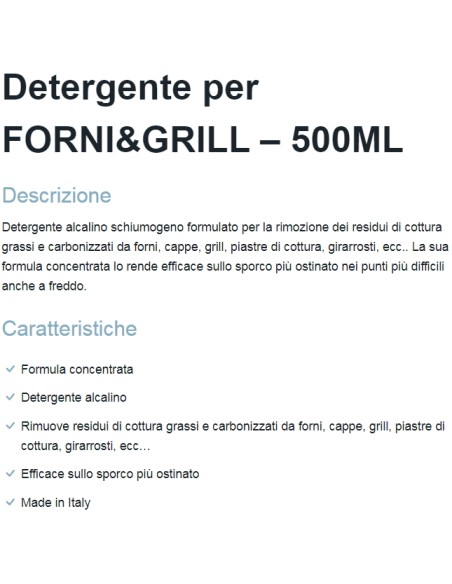 dual power forni&grill detergente spray - 500ml: tuttocasashop.live: pulizia e cura della casa