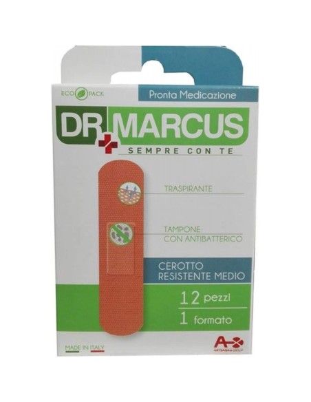 dr marcus 12 cerotti formato medio - pronta medicazione traspiranti: tuttocasashop.live: igiene e cura della persona