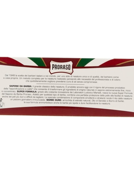 proraso sapone da barba tubo 150ml - barbe dure - olio di sandalo e karite: tuttocasashop.live: igiene e cura della persona