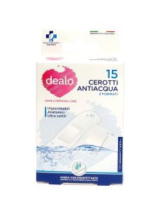 dealo 15 cerotti antiacqua - 10pz 7x2cm - 5pz 4x4cm - impermeabili sottili: tuttocasashop.live: igiene e cura della persona