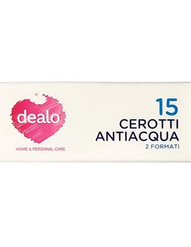 dealo 15 cerotti antiacqua - 10pz 7x2cm - 5pz 4x4cm - impermeabili sottili: tuttocasashop.live: igiene e cura della persona