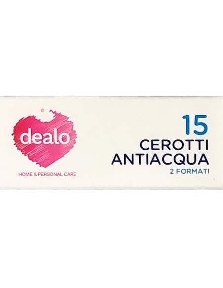 dealo 15 cerotti antiacqua - 10pz 7x2cm - 5pz 4x4cm - impermeabili sottili: tuttocasashop.live: igiene e cura della persona