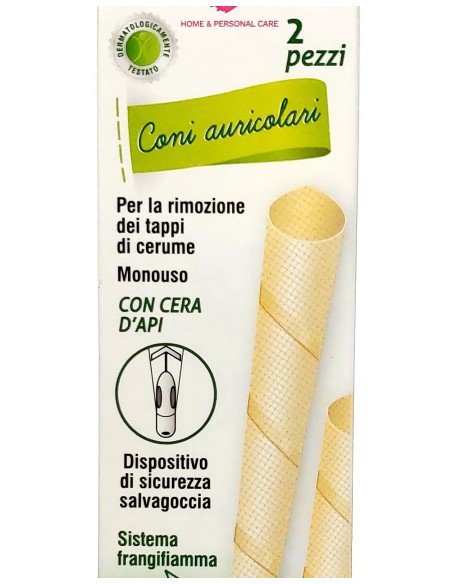 dealo 2 coni auricolari per rimozione dei tappi di cerume - con cera d'api: tuttocasashop.live: igiene e cura della persona