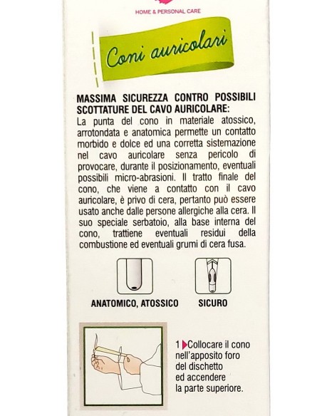 dealo 2 coni auricolari per rimozione dei tappi di cerume - con cera d'api: tuttocasashop.live: igiene e cura della persona