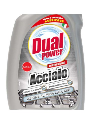 dual power acciaio spray - 500ml - detergente per superfici inox: tuttocasashop.live: pulizia e cura della casa