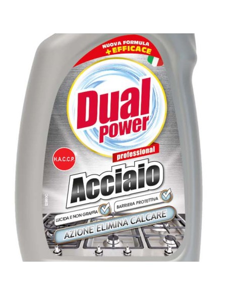 dual power acciaio spray - 500ml - detergente per superfici inox: tuttocasashop.live: pulizia e cura della casa