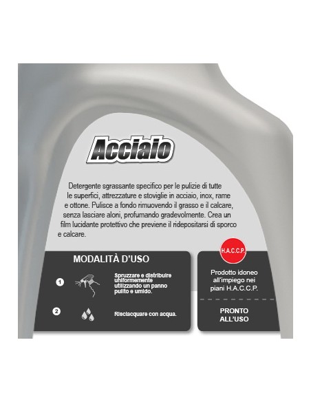dual power acciaio spray - 500ml - detergente per superfici inox: tuttocasashop.live: pulizia e cura della casa