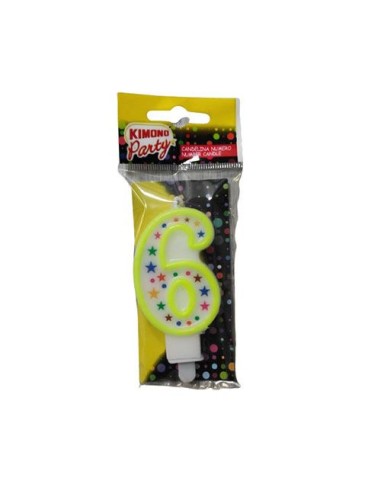 kimono candelina buon compleanno - numero 6: tuttocasashop.live: carta & monouso