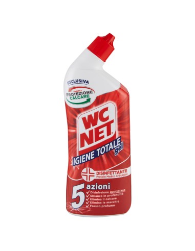 wc net detergente per wc 700ml - igiene totale gel - disinfettante 5 azioni: tuttocasashop.live: pulizia e cura della casa