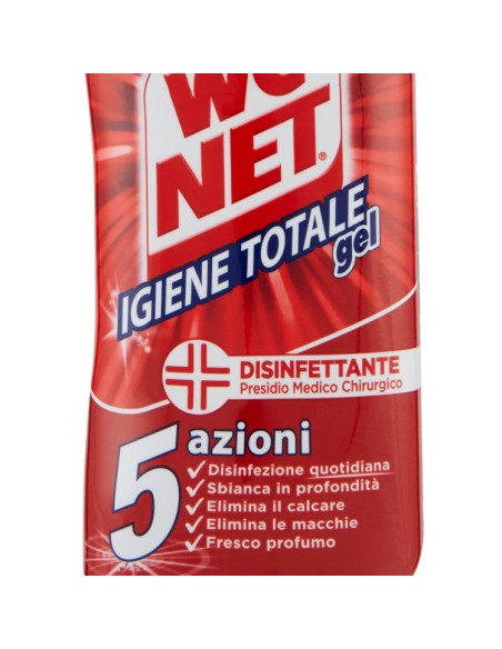 wc net detergente per wc 700ml - igiene totale gel - disinfettante 5 azioni: tuttocasashop.live: pulizia e cura della casa