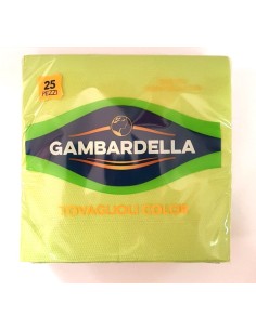 gambardella tovaglioli doppio velo 33x33cm 25 pezzi - cedro: tuttocasashop.live: carta & monouso