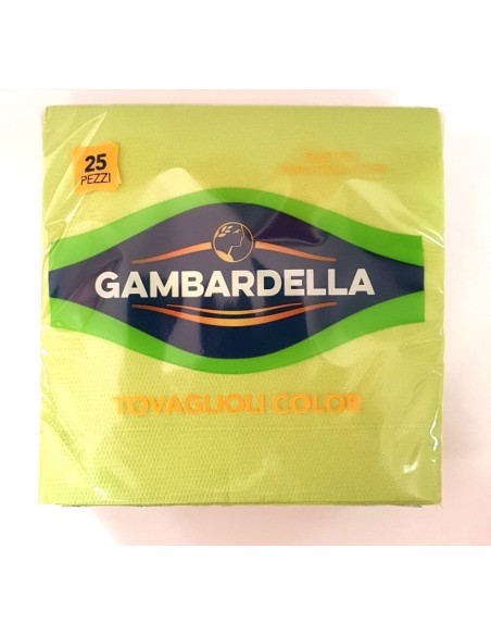 gambardella tovaglioli doppio velo 33x33cm 25 pezzi - cedro: tuttocasashop.live: carta & monouso