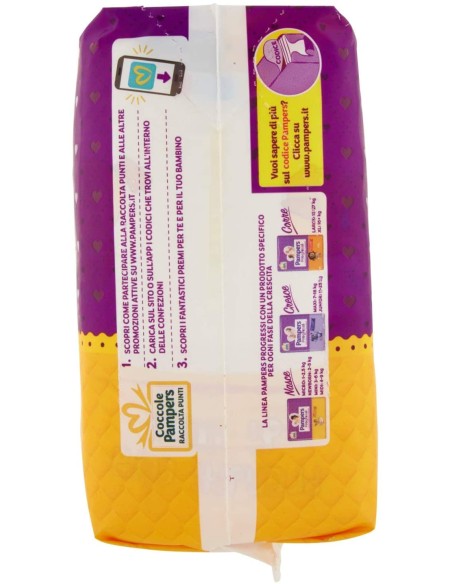 pampers progressi pannolini - taglia 2 mini 3-6kg - 30 pezzi: tuttocasashop.live: igiene e cura della persona
