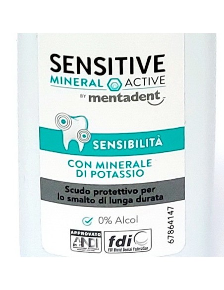 mentadent collutorio igiene orale - mini 50ml - sensitive - formato viaggio: tuttocasashop.live: igiene e cura della persona