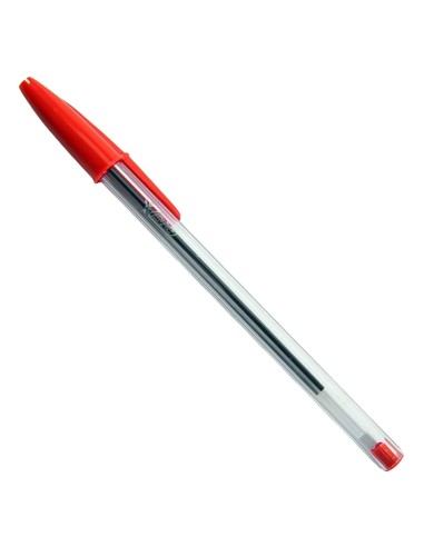 bic cristal medium penna a sfera - tratto 1mm - red - rossa: tuttocasashop.live: altro - bazar
