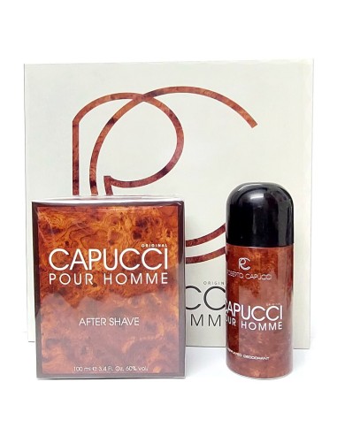 capucci homme confezione regalo: after shave 100ml + deodorante 150ml: tuttocasashop.live: igiene e cura della persona