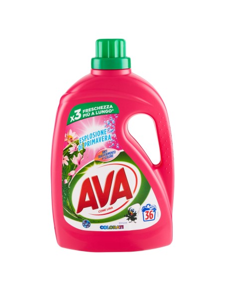 ava detersivo lavatrice liquido - 36 lavaggi 1800ml - esplosione primavarile: tuttocasashop.live: prodotti per bucato e tessuti