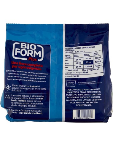 bioform detersivo lavatrice in polvere - 18 misurini - 990g - igienizzante: tuttocasashop.live: prodotti per bucato e tessuti