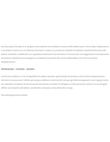 astra my gloss spicy plumper lucidalabbra volumizzante - peperoncino: tuttocasashop.live: igiene e cura della persona
