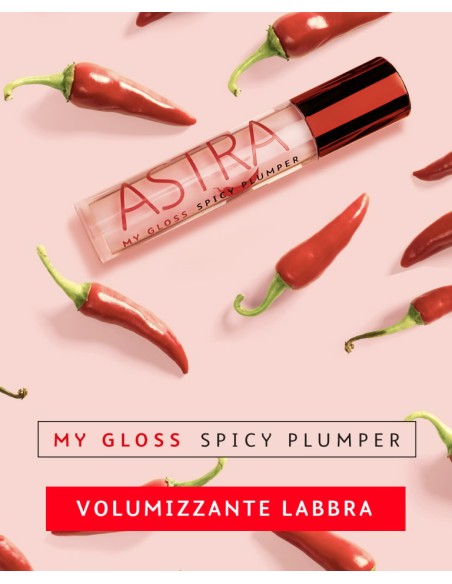 astra my gloss spicy plumper lucidalabbra volumizzante - peperoncino: tuttocasashop.live: igiene e cura della persona