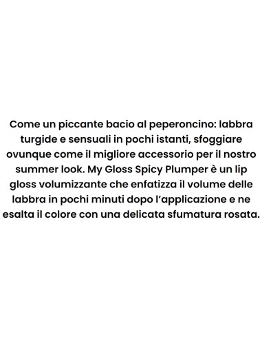 astra my gloss spicy plumper lucidalabbra volumizzante - peperoncino: tuttocasashop.live: igiene e cura della persona