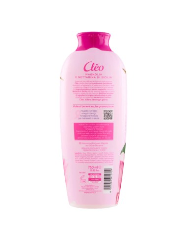cleo bagnodoccia 750ml - idratante - magnolia e nettarina di sicilia: tuttocasashop.live: igiene e cura della persona