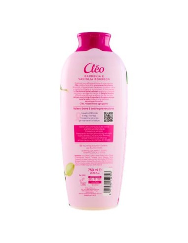 cleo bagnodoccia 750ml - nutriente - gardenia e vaniglia bourbon: tuttocasashop.live: igiene e cura della persona