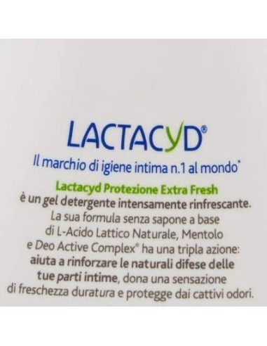 lactacyd detergente intimo - 200ml - protezione extra fresh: tuttocasashop.live: igiene e cura della persona