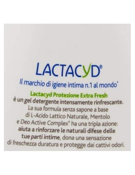 lactacyd detergente intimo - 200ml - protezione extra fresh: tuttocasashop.live: igiene e cura della persona