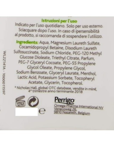 lactacyd detergente intimo - 200ml - protezione extra fresh: tuttocasashop.live: igiene e cura della persona